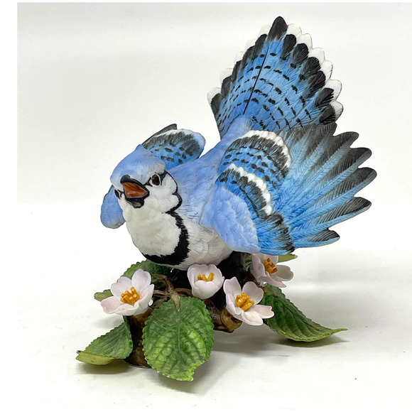 Lenox Accents Vintage Lenox Blue Jay Porcelain Figurine Hand